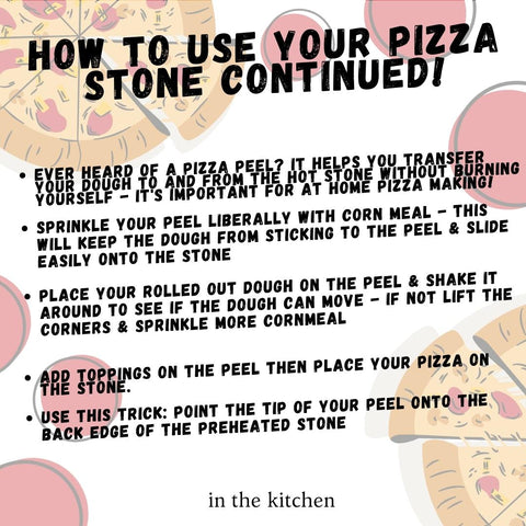 How to Use a Pizza Stone Continued