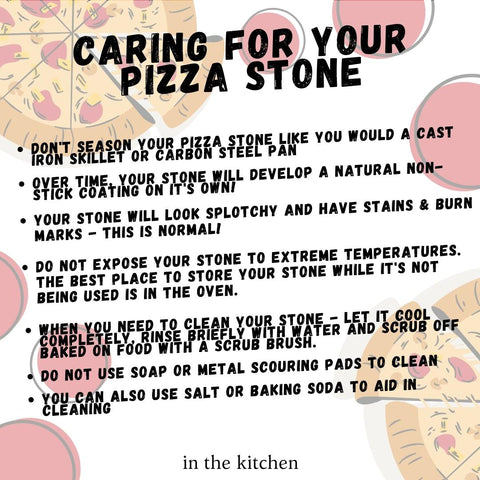 Caring for Your Pizza Stone