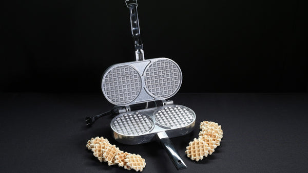  SugarWhisk Mini Pizzelle Maker Machine with a 3