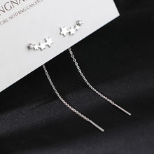 Load image into Gallery viewer, Star Cluster Threader Earrings - Gold &amp; Silver