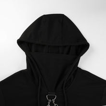 Load image into Gallery viewer, ‘Uncaged’ Half Cropped Chain Hoodie
