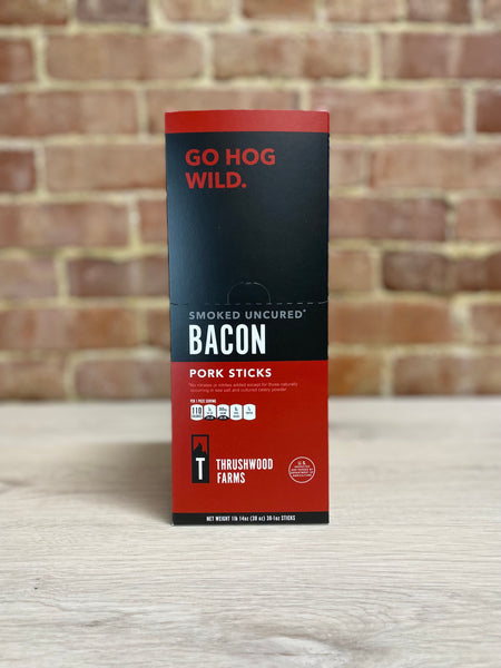 Thrushwood Farms Uncured Bacon Pork Snack Stick