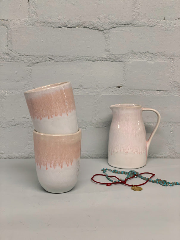 Catarina Large Cup (Pink & White)