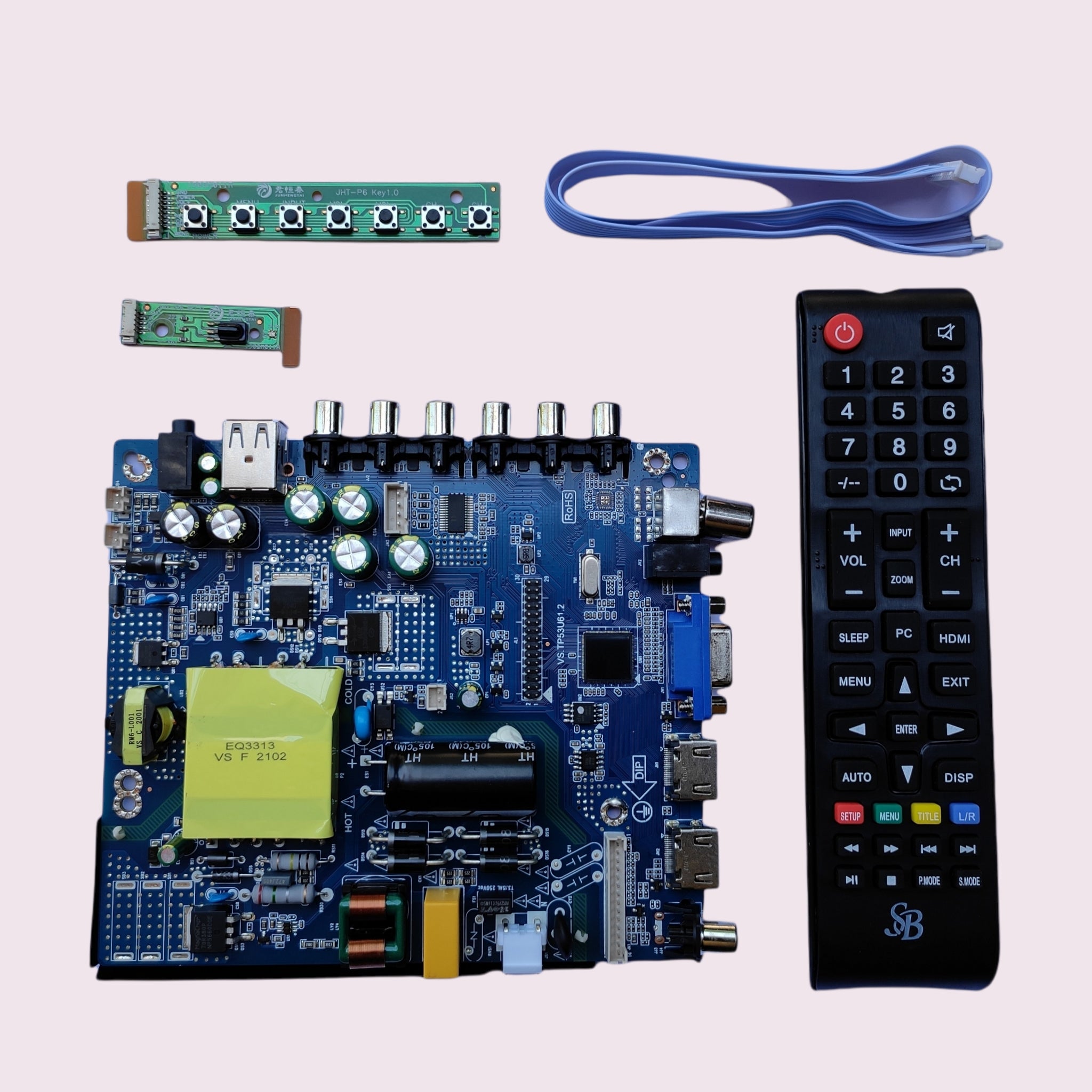 Gouverneur Absorberen activering LCD/LED TV BOARD 32 to 45 Inch VS.TP53U61.2 Combo Board With Remote –  Faritha