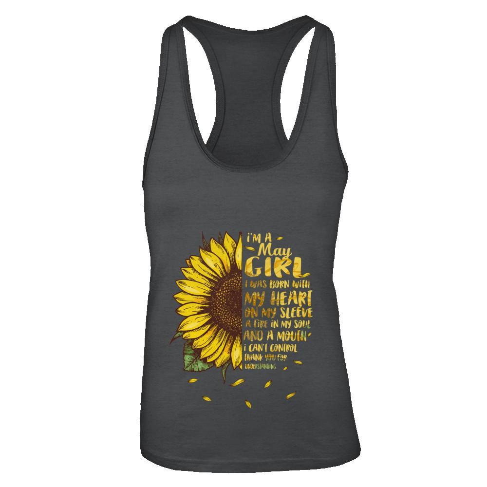 Buy I Am A May Girl Birthday Gifts Sunflower Shirts