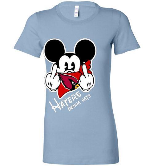 Cover Your Body With Amazing Nfl Mickey Team Arizona Cardinals Haters Gonna Hate Bella Ts