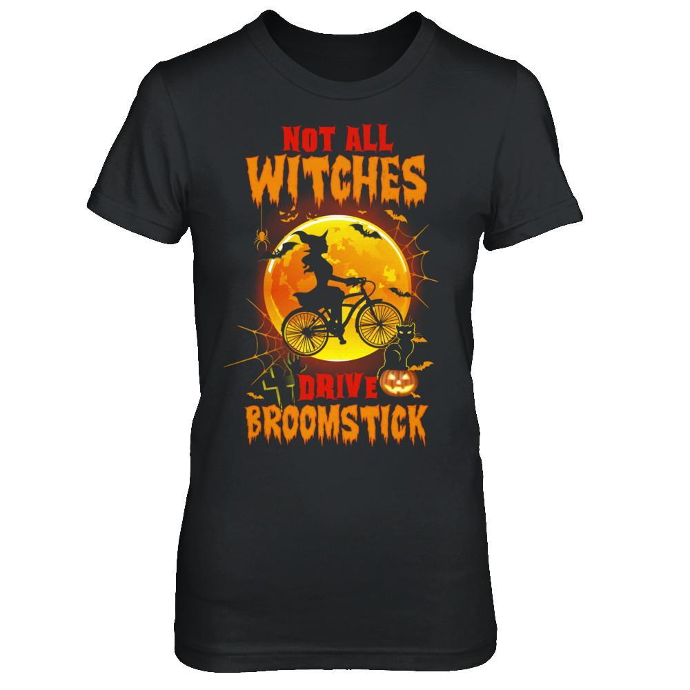 Buy Not All Witches Drive Broom Funny Halloween Bicycle Shirts