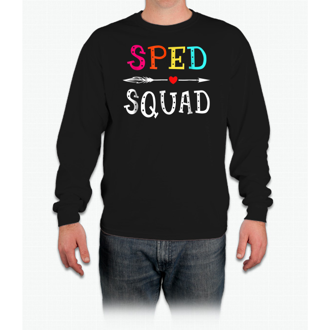 Cover Your Body With Amazing Sped Squad Cute Colorful Tea Back To School Gift Tshirt Ls Ul