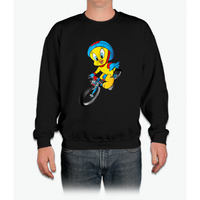 High Quality Funny Tweety-bird Cartoon T Shirt Gift Crewneck 