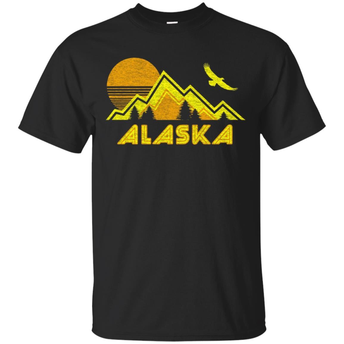 Shop Retro Alaska Home Gift Tee T Shirt