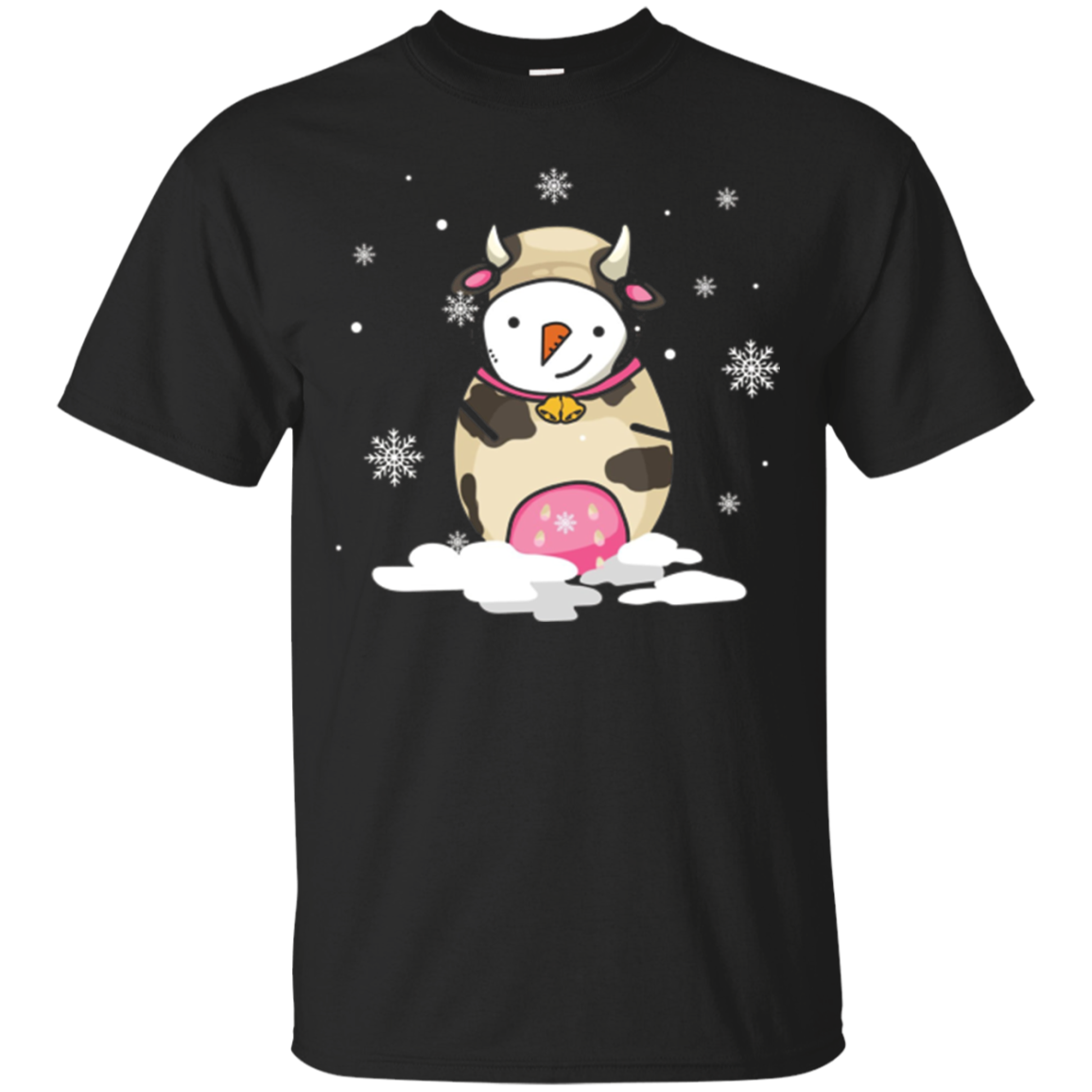 Order Funny Cow Costume Snowman Cute Farmer Christmas Shirt