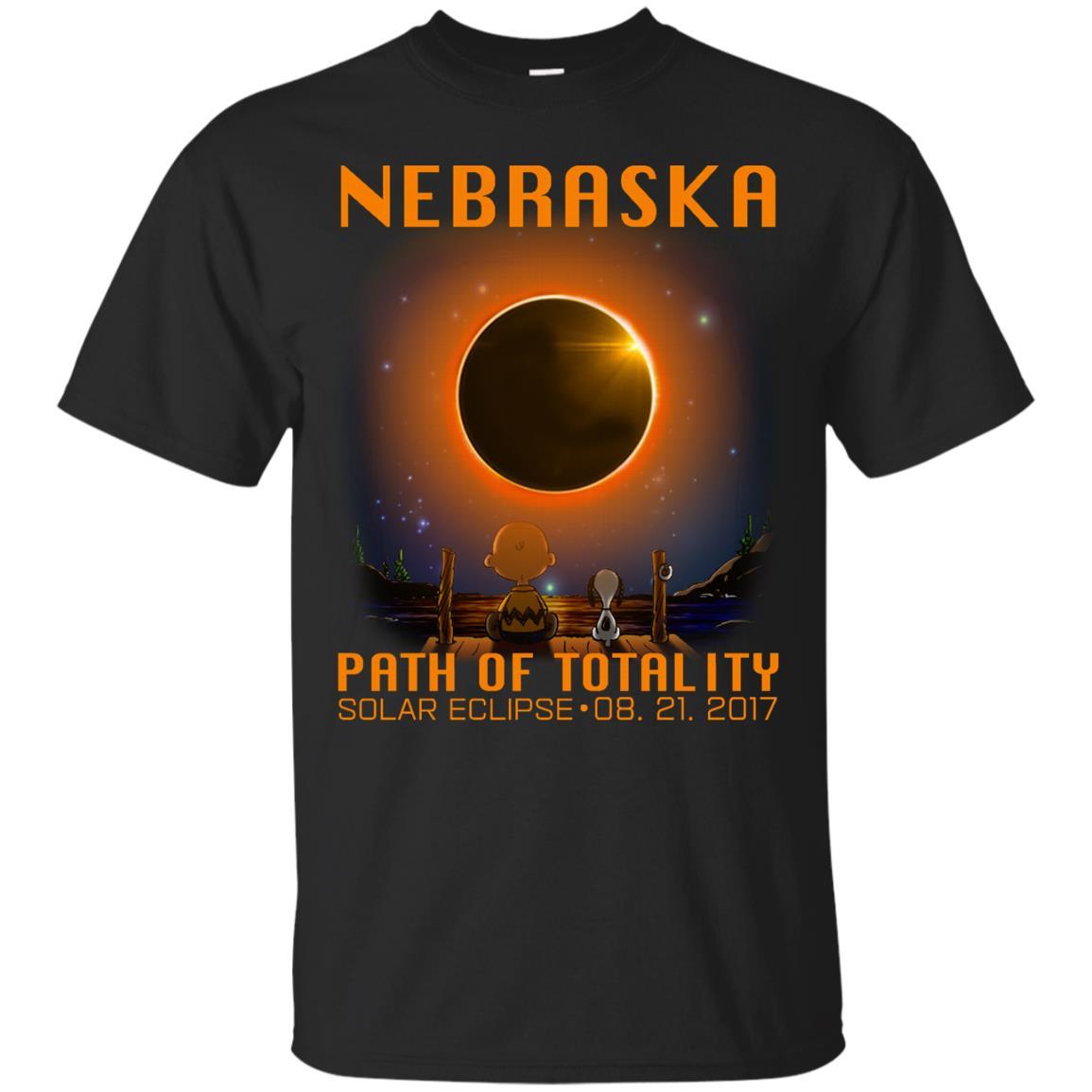 Shop Snoopy And Charlie Brown - Nebraska - Path Of Totality Solar Eclipse S Shirts