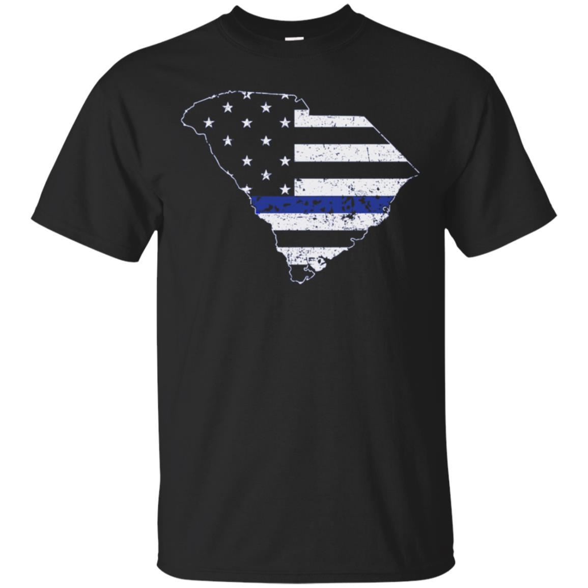 Discover Cool South Carolina Police, Thin Blue Line T Shirt