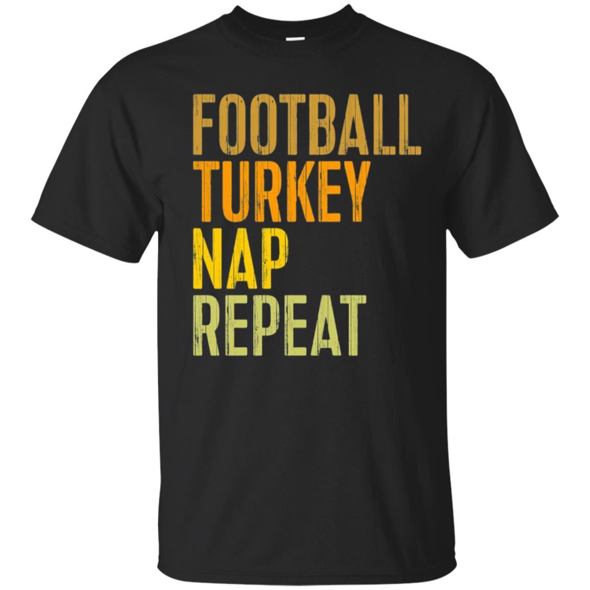 Discover Cool Football Turkey Nap Repeat T-shirt Thanksgiving Day Gift