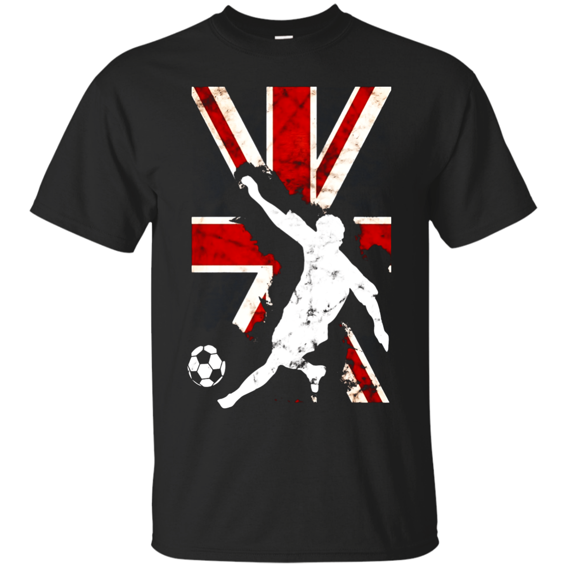  England Flag Soccer Player Team T-shirt