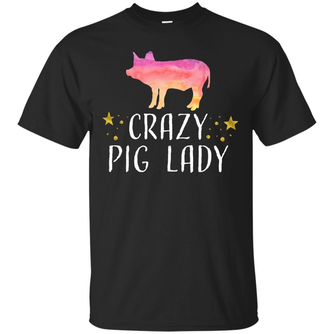 Shop Funny Crazy Pig Lady Zen Yoga Spirit Animal Quote T Shirt