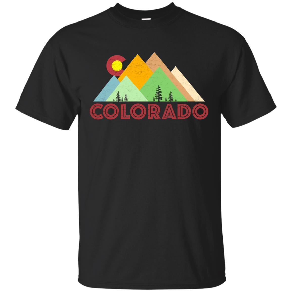 Shop Retro Vintage Colorado T-shirt-distressed Co Shirt