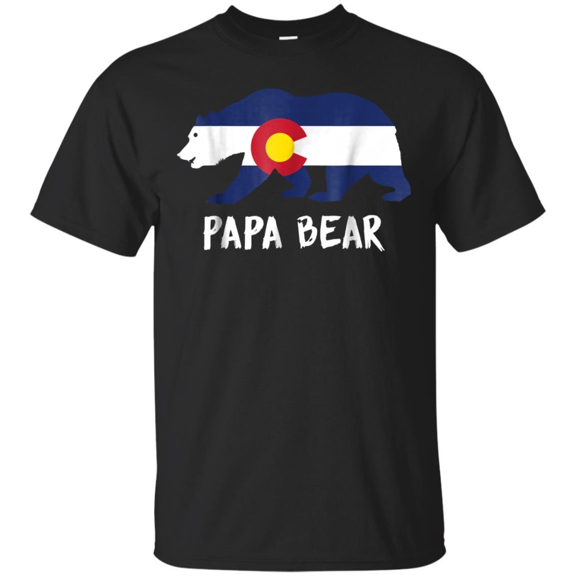 Check Out This Awesome S Colorado Co Flag Papa Bear Fathers Day Gift Mans Dad T-shirt