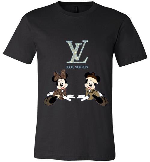  Mickey And Minnie Louis Vuitton Canvas Usa Shirts