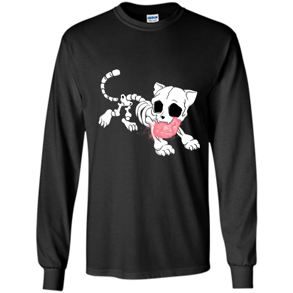 Get Here Halloween Cat Skeleton Shirts