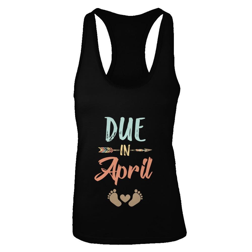 Discover Cool Due Date April 2019 Announcet Mommy Bump Pregnancy Shirts