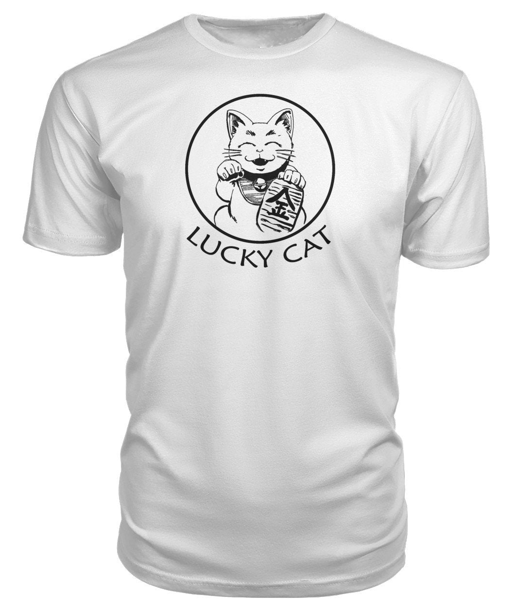 Discover Cool Lucky Cat Black Unisex Tee T Shirt