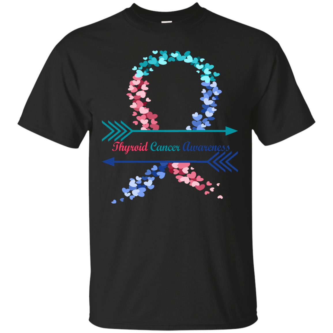 Buy Thyroid Cancer Awareness Warrior Ribbon T-shirt