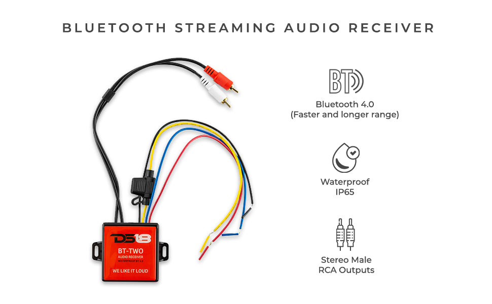 DS18 BT-TWO BLUETOOTH STREAMING AUDIO RECEIVER