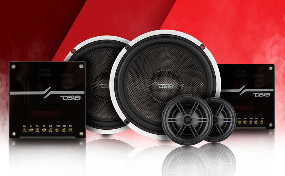 2 way premium car audio sound quality component speaker system 460 watts
