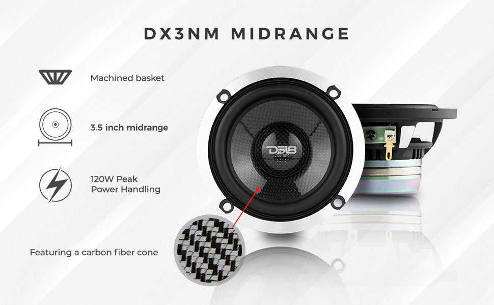 3 way neodymium car audio midrange sound quality component speaker system