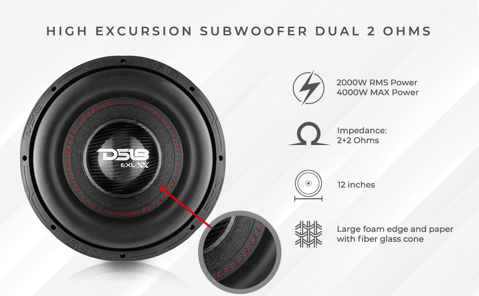 high excursion car subwoofer