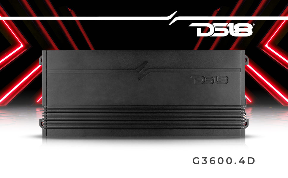 GEN-X Full-Range Class D 4-Channel Amplifier 4 x 300 Watts Rms @ 4-ohm