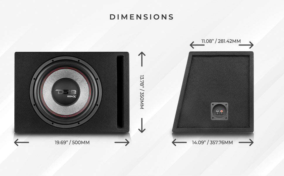 loaded enclosure bass package subwoofer