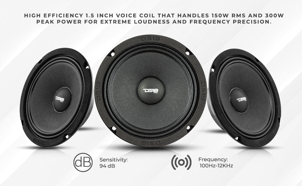 shallow neodymium mid-range loudspeaker