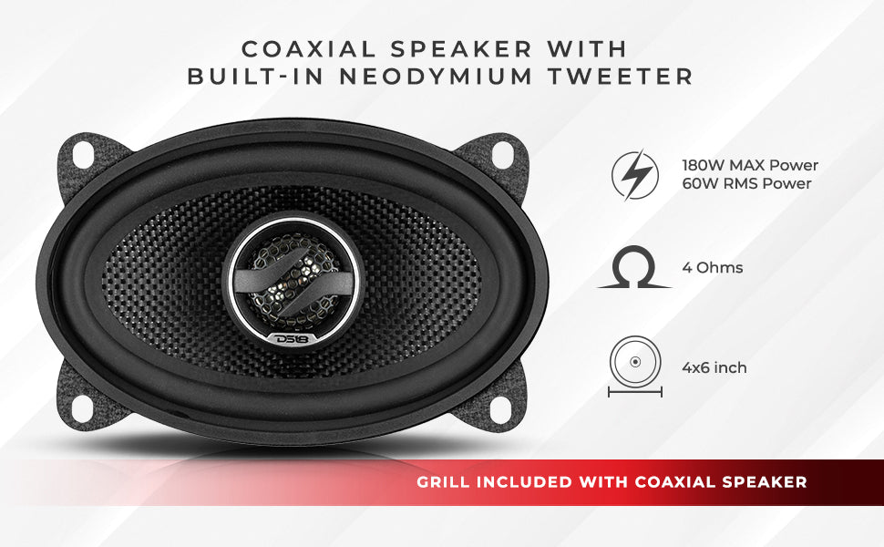 2-way coaxial speakers with kevlar cone