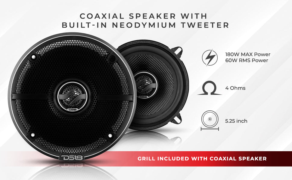 2-way coaxial speakers with kevlar cone