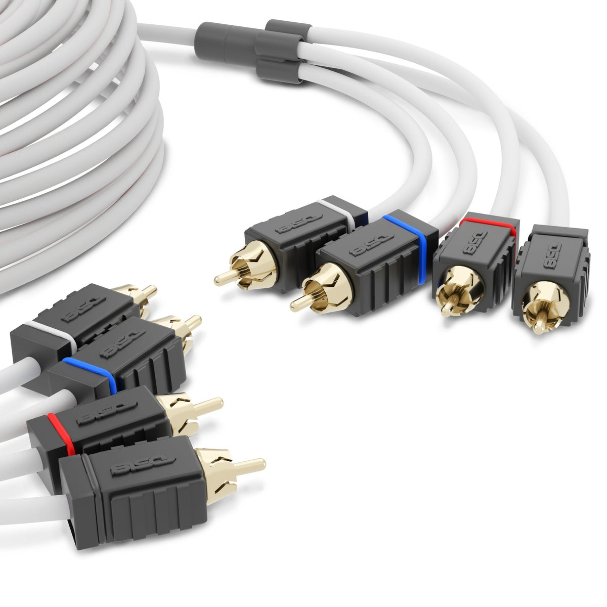 DS18 20 ft. 2-Channel RCA audio cable guarantees professional.