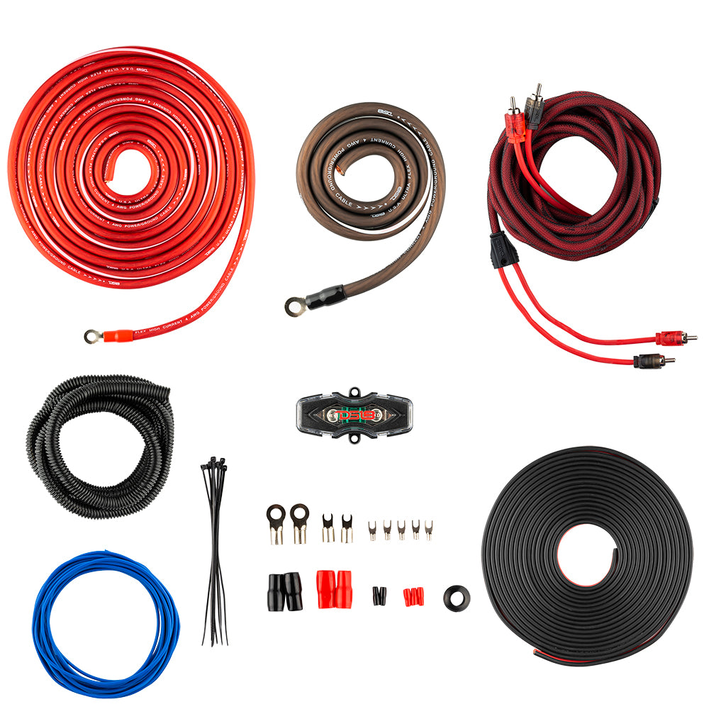 8-GA OFC 100% Copper Amplifier Installation Kit