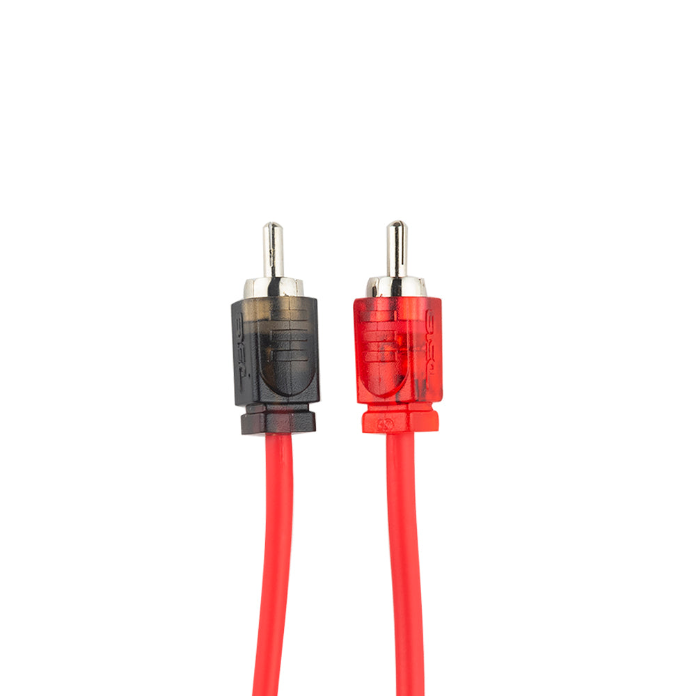 Sunburst Gear Low Profile Right Angle RCA-RCA Stereo Cable - 16ft (Cas