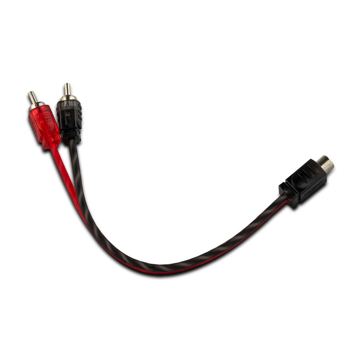 MyCableMart - Cable subwoofer de 1 cable de 18 AWG (1 RCA a 2 conexiones de  altavoz Pos/Neg)