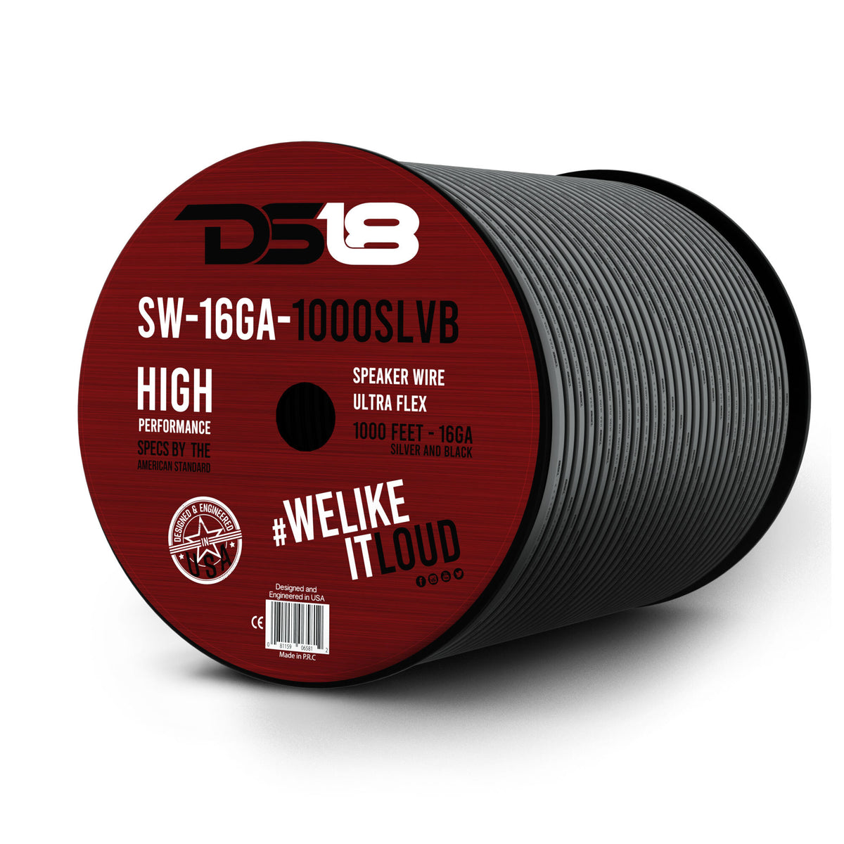 DS18 SW-18GA-1000RB 18-GA Speaker Wire 1000 Feet