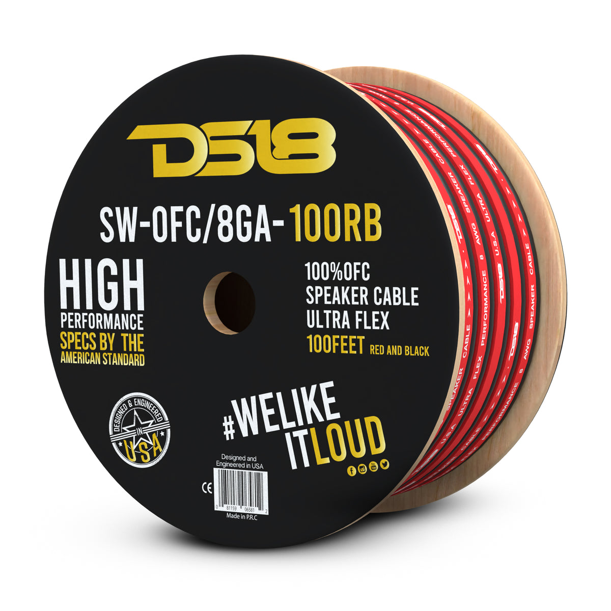 speaker wire - red and black speaker wire - 18 AWG speaker wire 18 gauge  wire