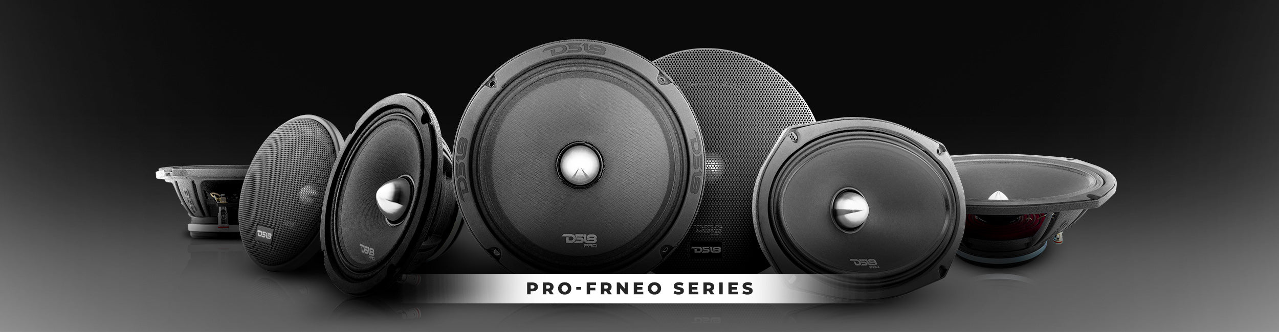 DS18 PRO-FR8NEO 8" NEODYMIUM BULLET FULL-RANGE LOUDSPEAKER 500 WATTS 4-OHM WITH GRILL