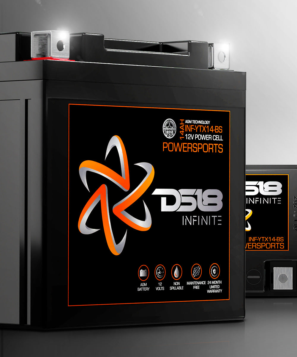 DS18 INF-YTX14-BS INFINITE 14AH 500 Watts AGM Power Cell 12