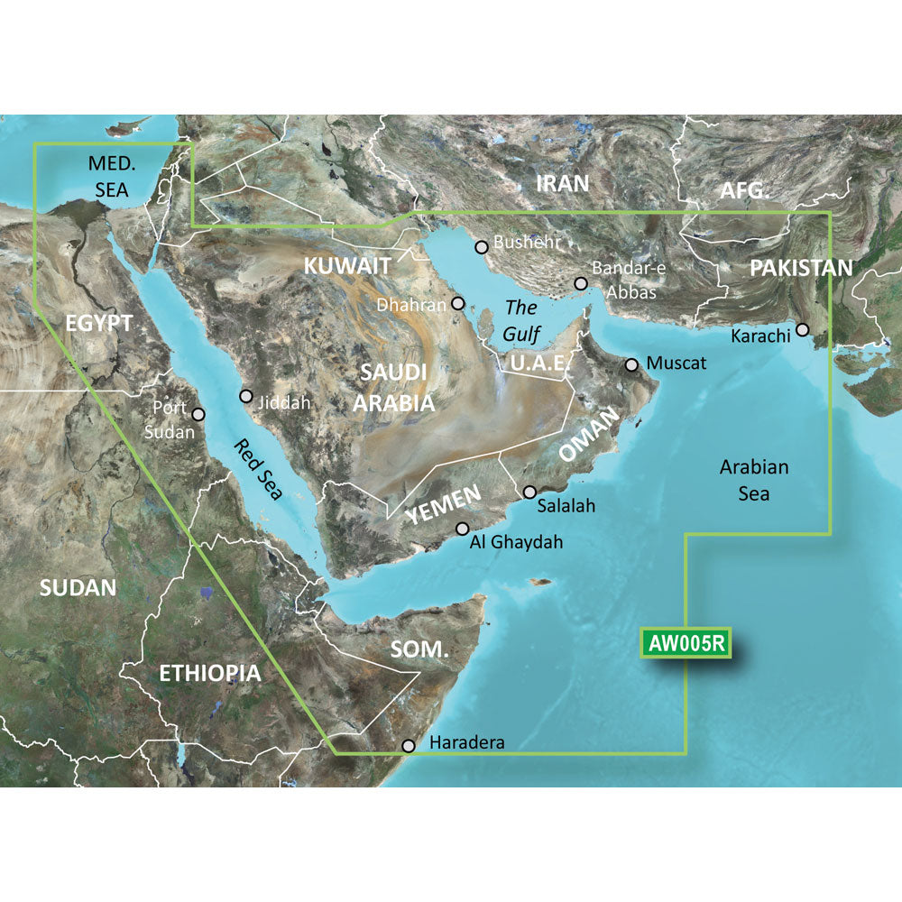 Garmin HD - HAW005R - The Gulf Red Sea - microSD/SD [010-C0924-20] | American Offshore