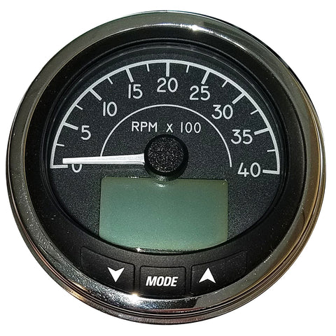 Faria 4" Tachometer (4000 RPM) J1939 Compatible w/o Pressure Port - Euro Black w/Stainless Steel Bezel [MGT059] - American Offshore