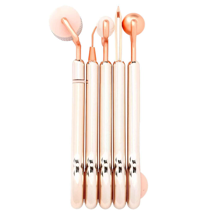 NUDESKIN x BEAUTY MAGNET 5-in-1 RoseGold Professional Skin Tool