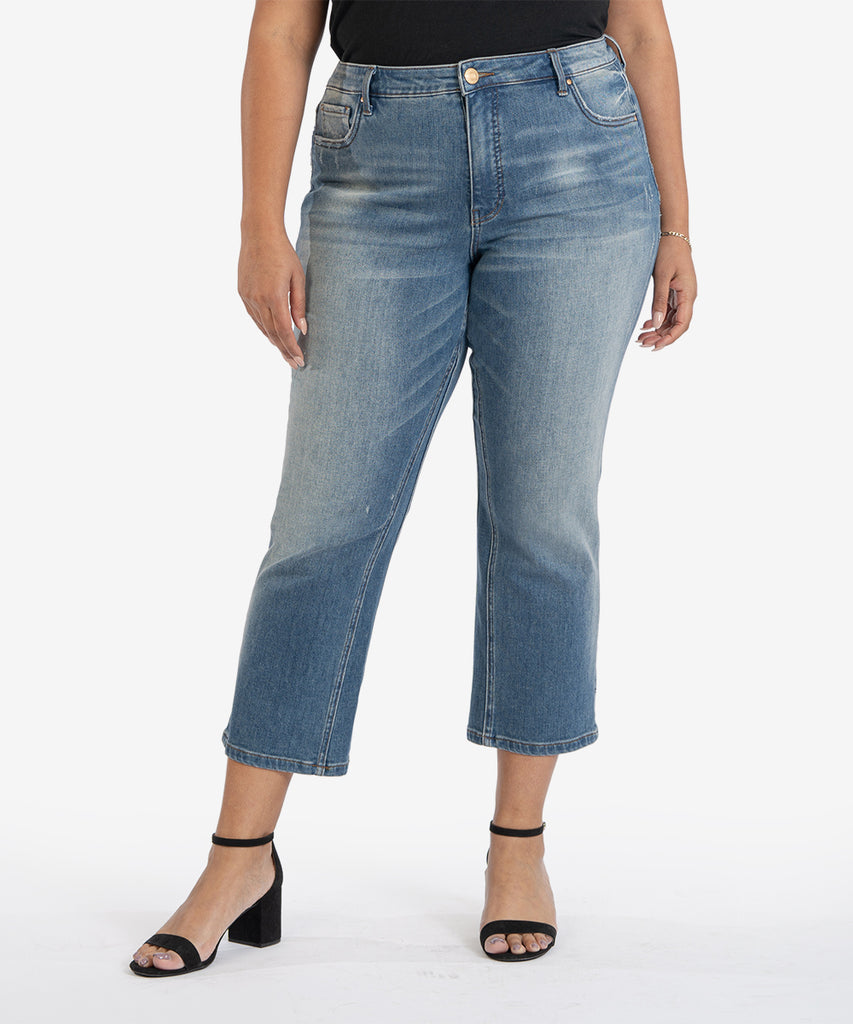 Kelsey High Rise Fab Ab Ankle Flare, PLUS-Denim-Kut from the Kloth