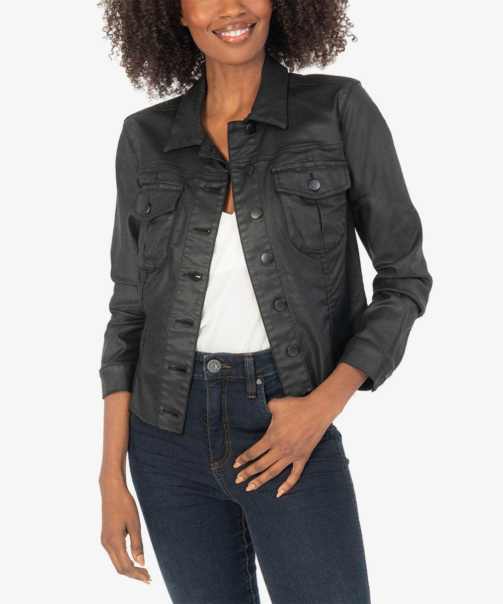 Image of Kara Vegan Leather Jacket