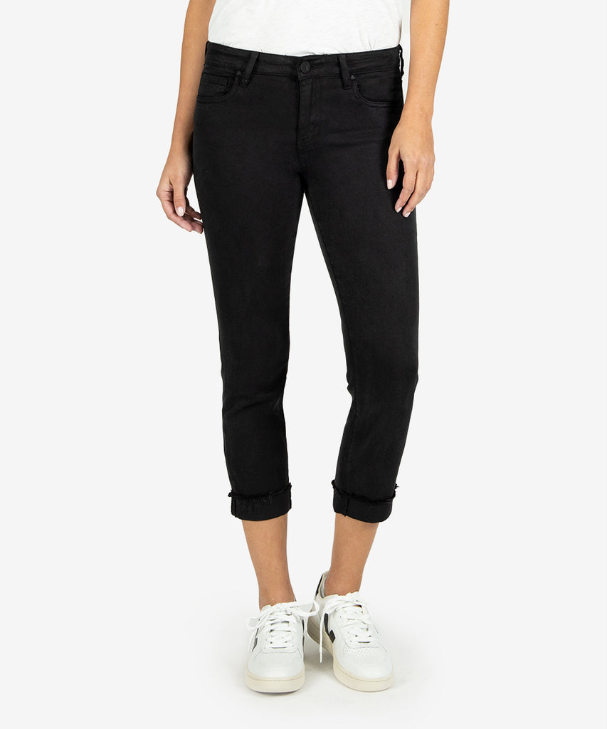 Amy Crop Straight Leg (Black)-New-Kut from the Kloth